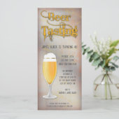 ビールテイスティングバースデーパーティーへの招待 招待状 (スタンド正面)