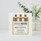ビールテイスティングバースデーパーティーへの招待 招待状 (スタンド正面)