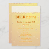 ビールテイスティングパーティー 招待状 (正面/裏面)