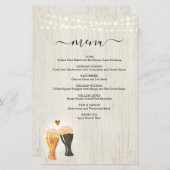 ビールテイスティングメニュー (正面/裏面)