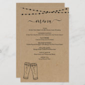 ビールテイスティングメニュー (正面/裏面)