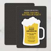 ビールテイスティング独身パーティー 招待状 (正面/裏面)