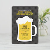 ビールテイスティング独身パーティー 招待状 (スタンド正面)