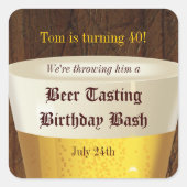 ビールテイスティング スクエアシール (正面)
