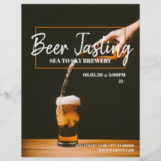 ビールテイスティング ブルワリー フライヤーポスター チラシ