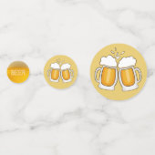 ビールテーブルの紙吹雪 コンフェッティ (裏面)