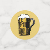 ビールテーブルの紙吹雪 コンフェッティ (スモール正面)