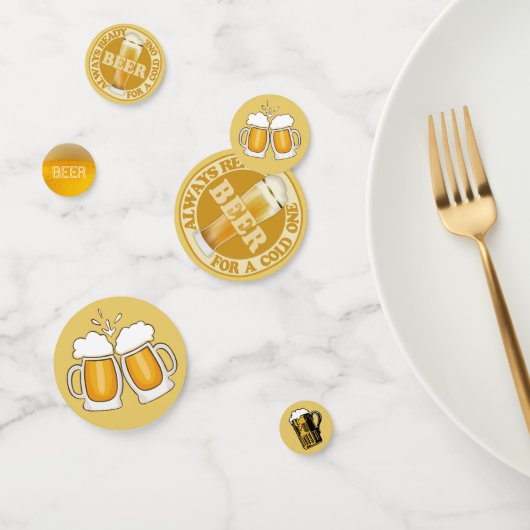 ビールテーブルの紙吹雪 コンフェッティ (グループ)