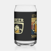 ビールデイおもしろいドリンカーワードアート ガラス缶 (左)