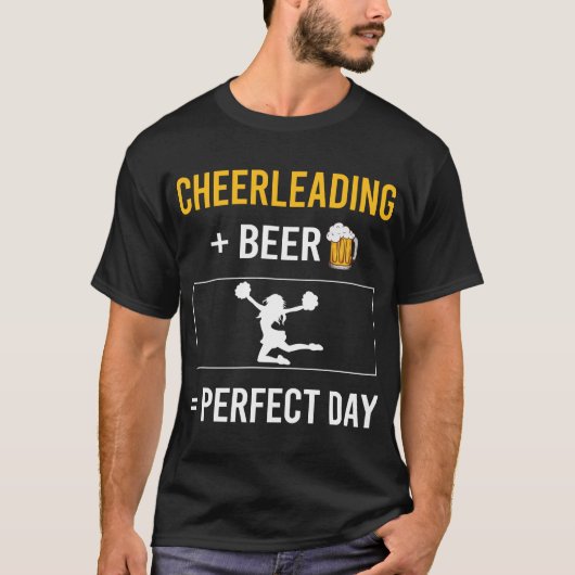 ビールデイのチアリーディングチアリーダー Tシャツ (正面)