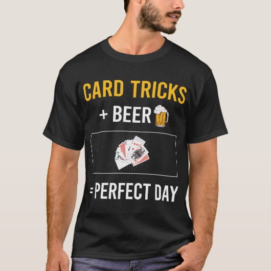 ビールデイカード操作トリック Tシャツ (正面)