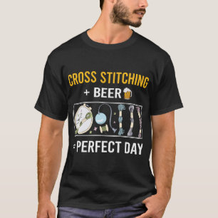 ビールデイクロステッチング Tシャツ