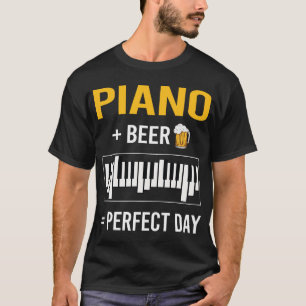 ビールデイピアノピアニスト Tシャツ