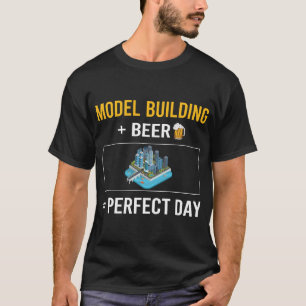 ビールデイモデル建物 Tシャツ