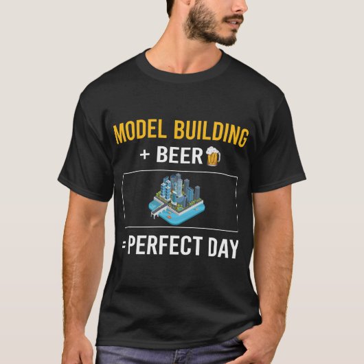 ビールデイモデル建物 Tシャツ (正面)