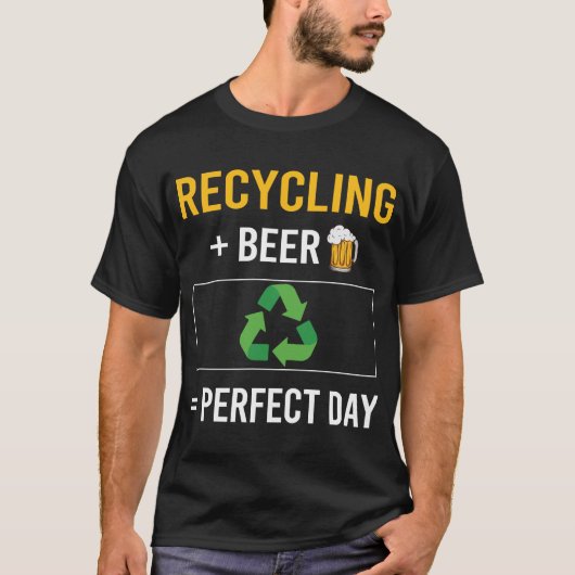 ビールデイリサイクルリサイクル Tシャツ (正面)