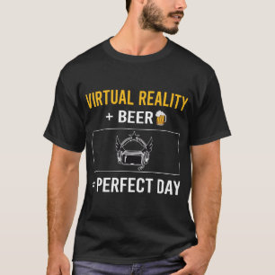 ビールデイ仮想現実VR Tシャツ