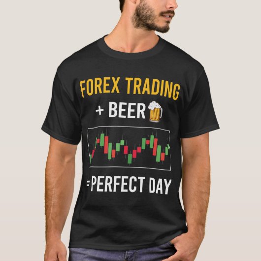ビールデイ外国為替取引トレーダー Tシャツ (正面)