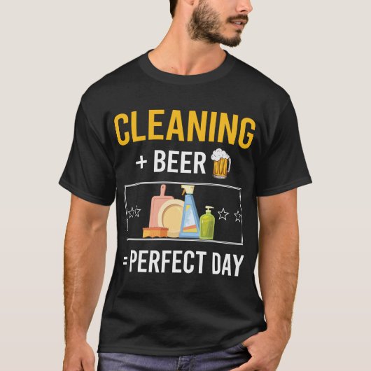 ビールデイ掃除 Tシャツ (正面)