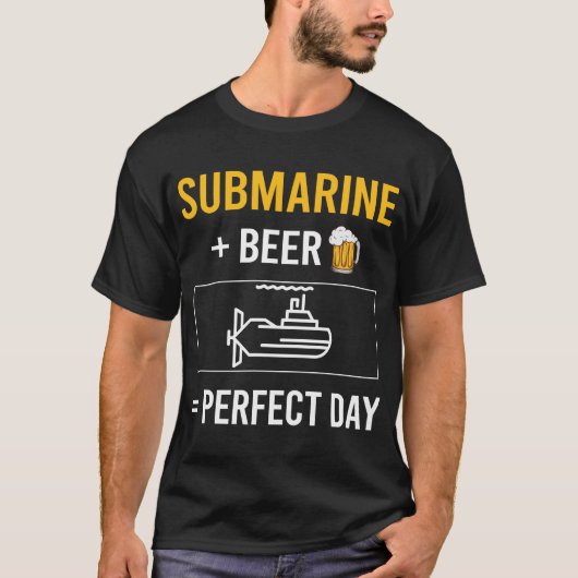 ビールデイ潜水艦 Tシャツ (正面)