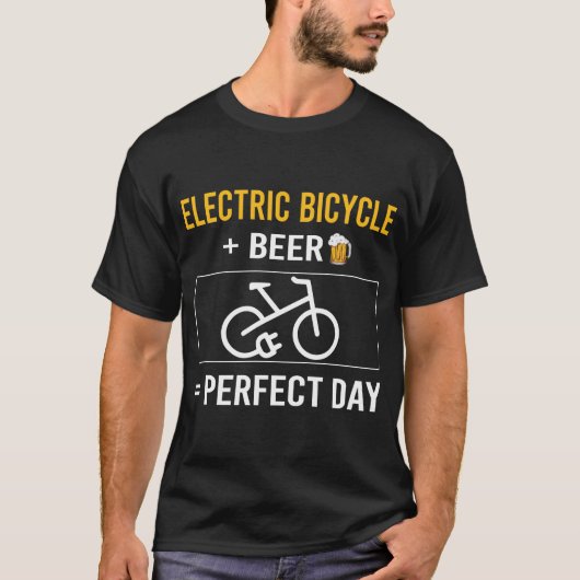 ビールデイ電動自転車Eバイク Tシャツ (正面)