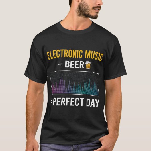 ビールデイ電子音楽 Tシャツ (正面)