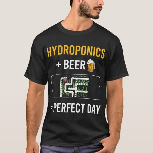 ビールデイ ハイドロポニクス 養液栽培 Tシャツ (正面)