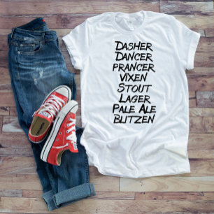 ビールトナおもしろいーナリーナグズクリスマスホリデー Tシャツ