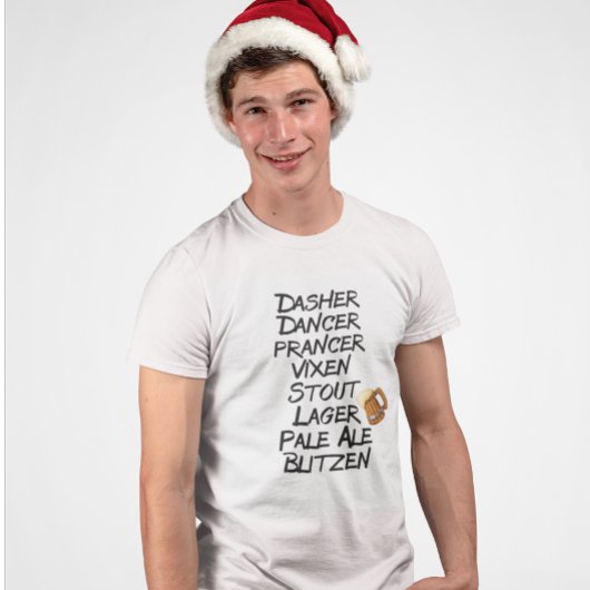 ビールトナおもしろいーナリーナグズクリスマスホリデー Tシャツ