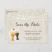 ビールトーストの保存日付の郵便はがき 案内ポストカード (正面/裏面)