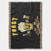 ビールトーストマスコット スローブランケット (正面縦)