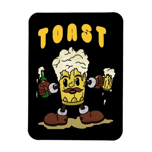 ビールトーストマスコット マグネット (縦)
