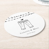 ビールトーストラウンド紙コースター ラウンドペーパーコースター (アングル)