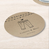 ビールトースト ラウンドペーパーコースター (アングル)