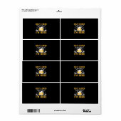 ビールドライナーゴルフ及びビール誕生日 ラベル (フルシート)