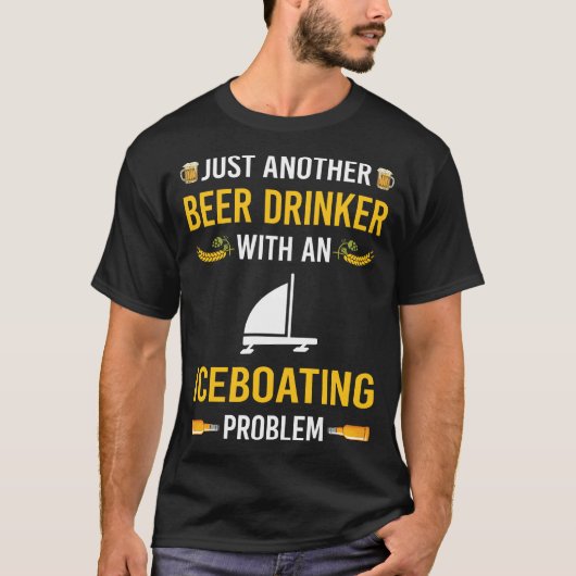 ビールドリンカーアイスボートレース Tシャツ (正面)