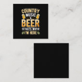 ビールドリンカーカントリー音楽ビール飲料誕生日 ノートカード (正面/裏面)