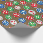 ビールドリンカーボトルキャップクラフトビール恋人 ラッピングペーパー (角)