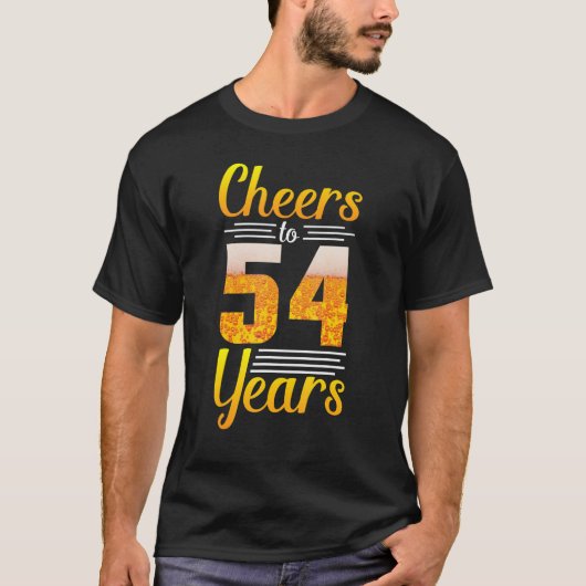 ビールドリンカーマイ誕生日応援へ54歳Bo Tシャツ (正面)