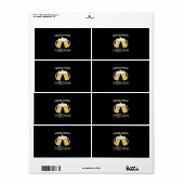 ビールドリンカー応援とビール50年誕生日 ラベル (フルシート)