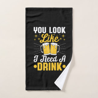 ビールドリンカー飲み物ビール誕生日 ハンドタオル