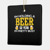 ビールドリンカーIがビール誕生日 セラミックオーナメント (左)