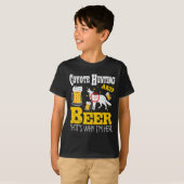 ビールドリンクおもしろいコヨーテ狩り Tシャツ (正面フル)