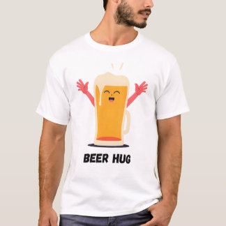 ビールハグ – あなたが受け入れられるビール Tシャツ