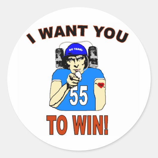 ビールハットサムミステッカー ラウンドシール (正面)