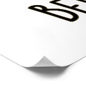 ビールハッピードリンクパおもしろいン心配しない ポスター (角)