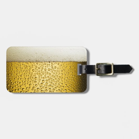 ビールバブルエールアンバードリンク ラゲッジタグ (正面横)