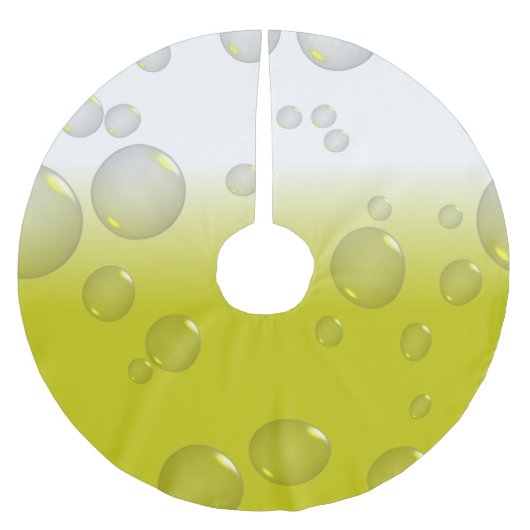 ビールバブル ブラッシュドポリエステルツリースカート (正面)