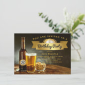 ビールバースデーパーティ招待状 招待状 (スタンド正面)