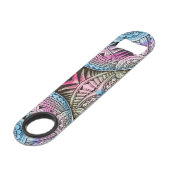 ビールバーテンダーパターンモノグラム名 スピード栓抜き (正面アングル)